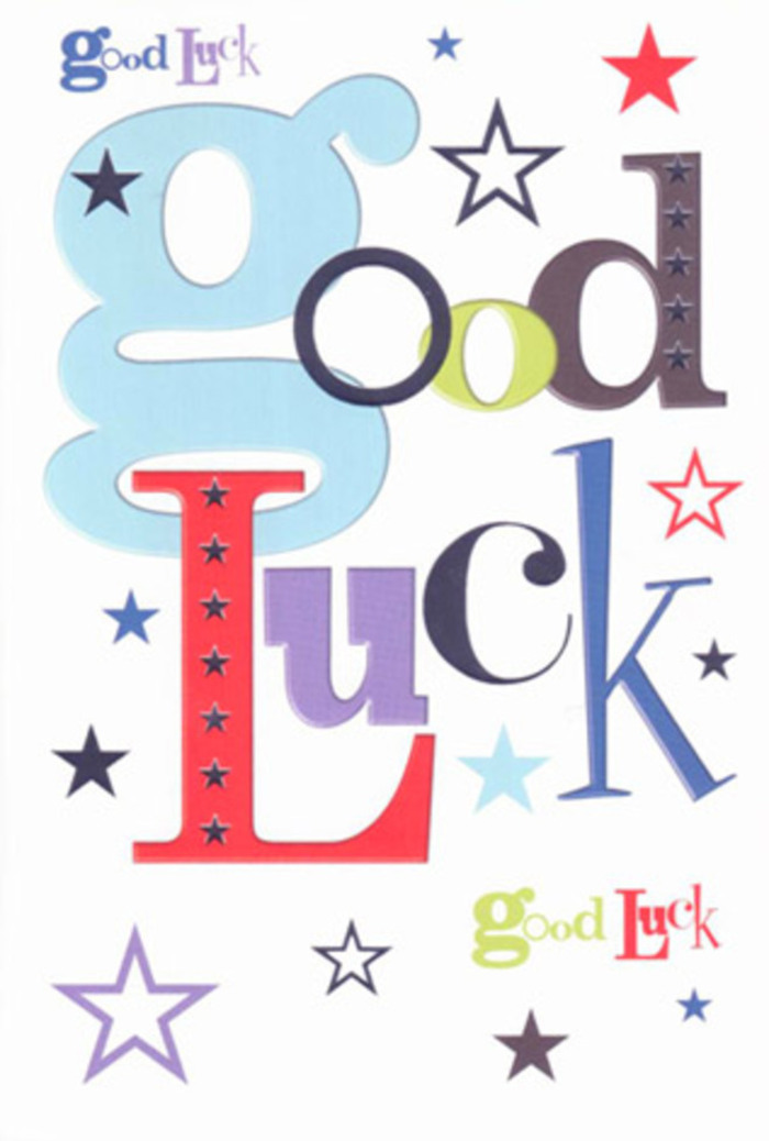 Rich in personality and alive with optimism, this captivating good luck card feels as welcoming as a greeting from a favourite stallholder beneath the Spitalfields Market arches. Each letter of 'Good Luck' emerges in a jubilant parade: wide, pastel blues; ribbon-like blacks; lively reds; and commanding violets, each character bustling with its own unique flair. Multicolour stars parade across the surface: lemon, lime, deep navy, and pale lilac dash through the scene like confetti after a joyous event in Spitalfields Square. The generous use of white space embraces and showcases every hue, lending a clean yet heartfelt air to the composition. As you grasp the smooth cardstock, there's a sense of sturdy comfort-much like the familiar weight of a well-chosen arrangement from a neighbourhood florist. This card is purpose-built for big moments and new adventures, whether you're cheering a friend on to a new job, wishing luck before an interview nearby, or simply sending a spark of encouragement across East London. It stands not just as a message, but as a tangible symbol of the community's enduring support and joyful belief in each person's journey.